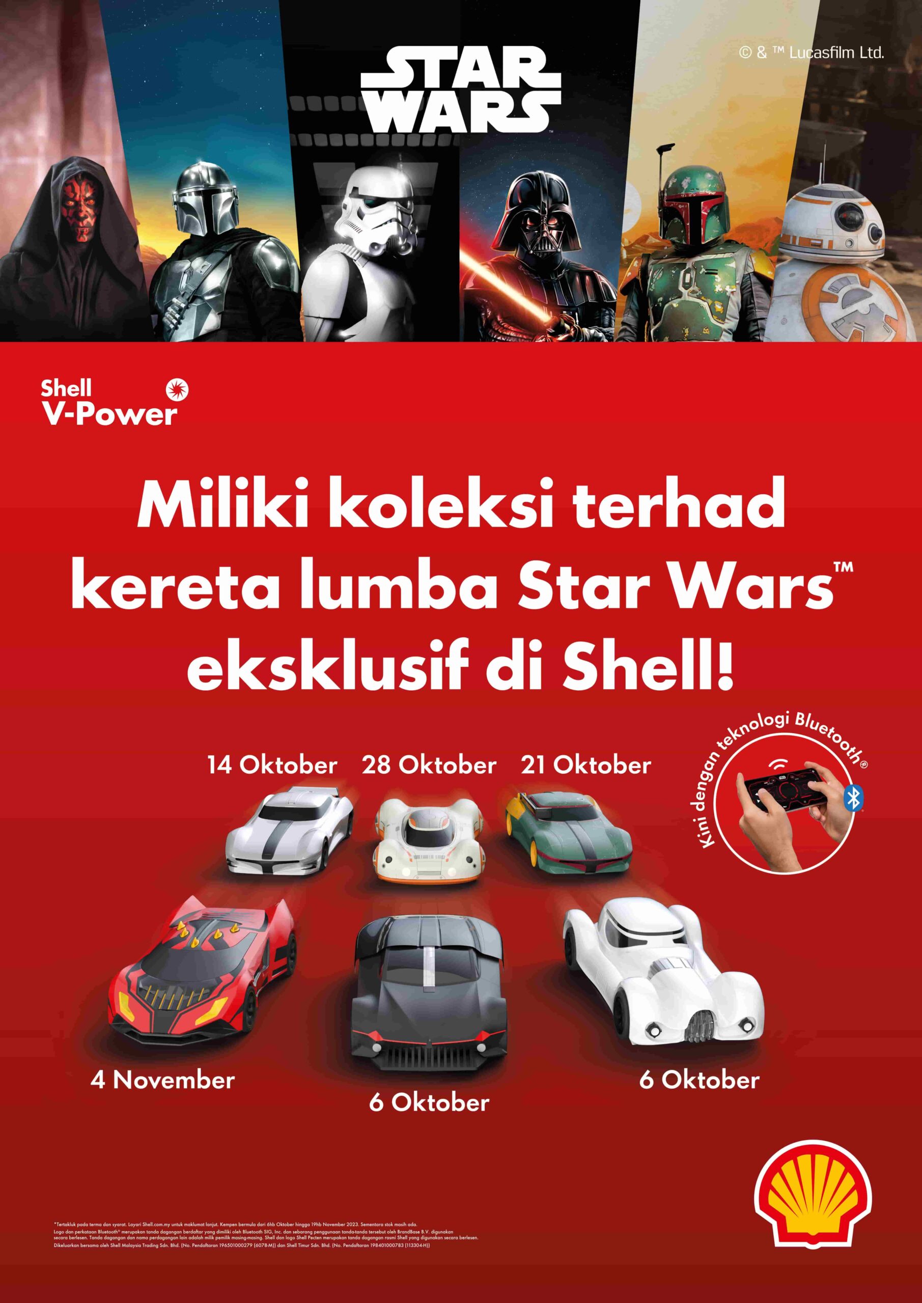 Shell Malaysia Lancarkan Koleksi Eksklusif Kereta Kawalan Jauh, Star Wars™ Racers